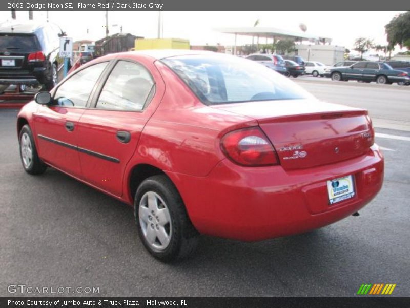 Flame Red / Dark Slate Gray 2003 Dodge Neon SE