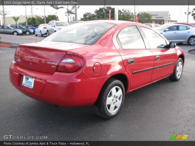 Flame Red / Dark Slate Gray 2003 Dodge Neon SE