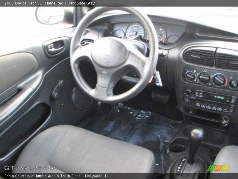 Flame Red / Dark Slate Gray 2003 Dodge Neon SE
