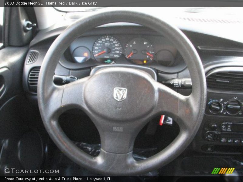 Flame Red / Dark Slate Gray 2003 Dodge Neon SE