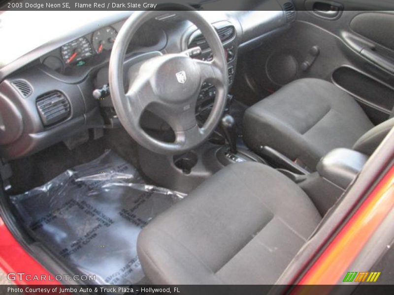 Flame Red / Dark Slate Gray 2003 Dodge Neon SE