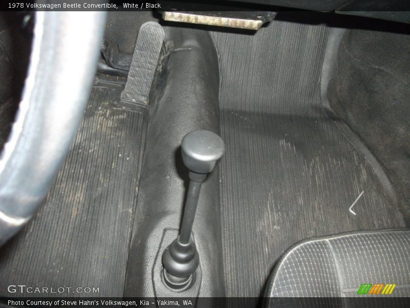 White / Black 1978 Volkswagen Beetle Convertible