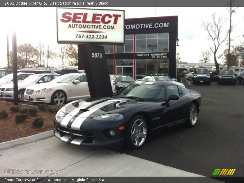 Deep Sapphire Blue Pearl / Black 2001 Dodge Viper GTS