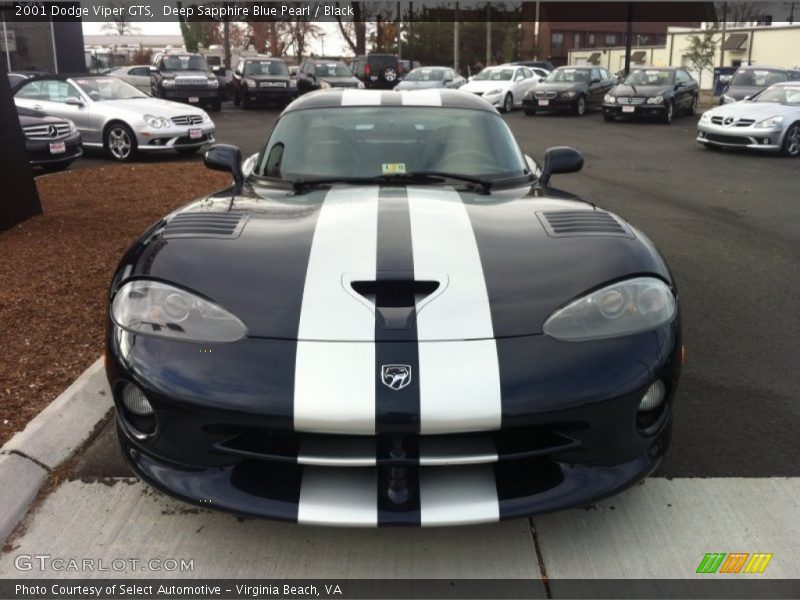 Deep Sapphire Blue Pearl / Black 2001 Dodge Viper GTS