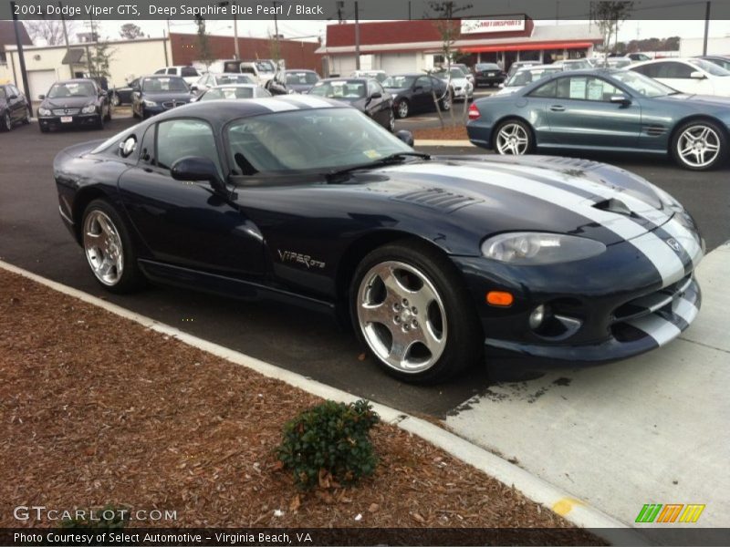 Deep Sapphire Blue Pearl / Black 2001 Dodge Viper GTS