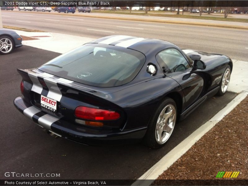 Deep Sapphire Blue Pearl / Black 2001 Dodge Viper GTS