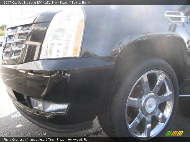 Black Raven / Ebony/Ebony 2007 Cadillac Escalade ESV AWD