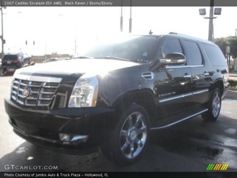 Black Raven / Ebony/Ebony 2007 Cadillac Escalade ESV AWD