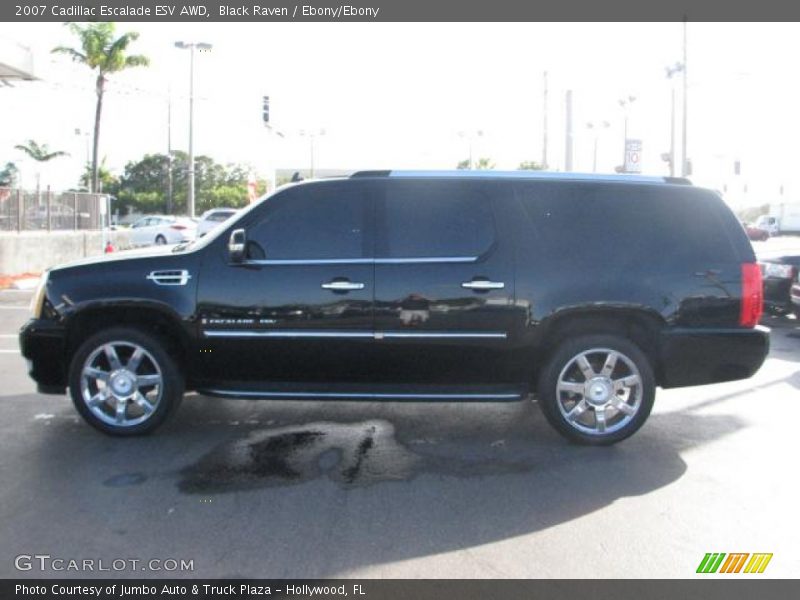 Black Raven / Ebony/Ebony 2007 Cadillac Escalade ESV AWD