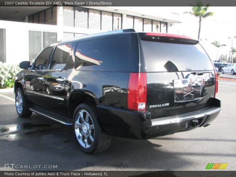 Black Raven / Ebony/Ebony 2007 Cadillac Escalade ESV AWD