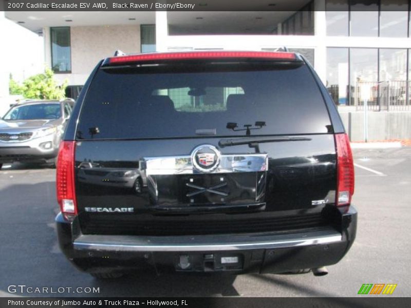 Black Raven / Ebony/Ebony 2007 Cadillac Escalade ESV AWD