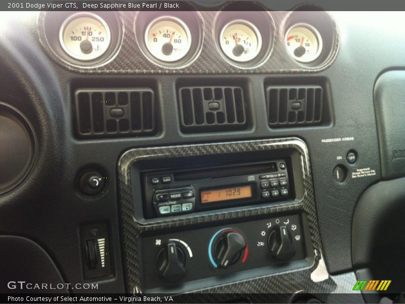 Deep Sapphire Blue Pearl / Black 2001 Dodge Viper GTS