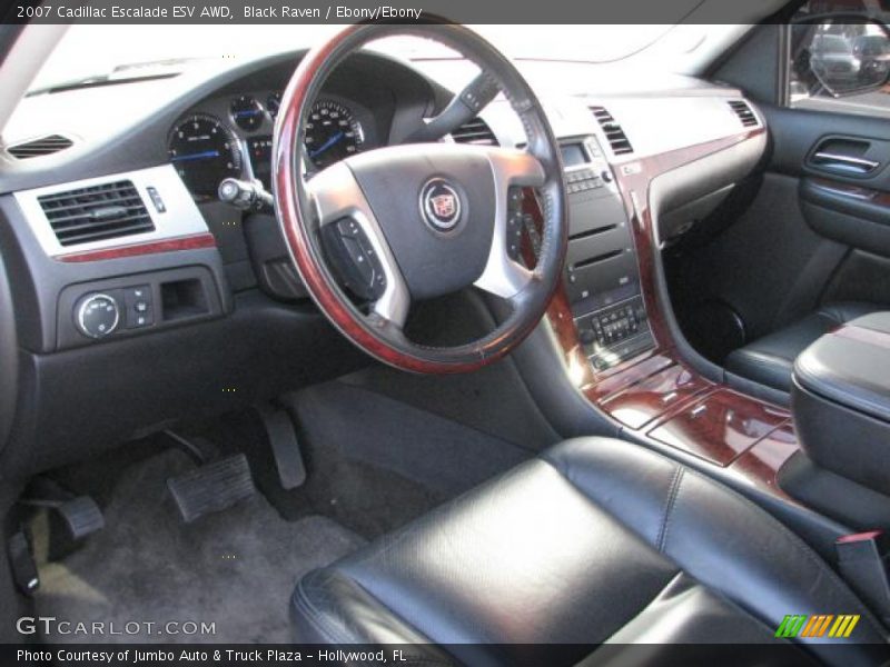 Black Raven / Ebony/Ebony 2007 Cadillac Escalade ESV AWD