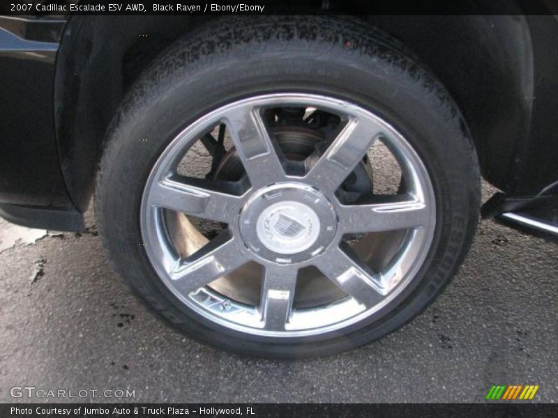 Black Raven / Ebony/Ebony 2007 Cadillac Escalade ESV AWD