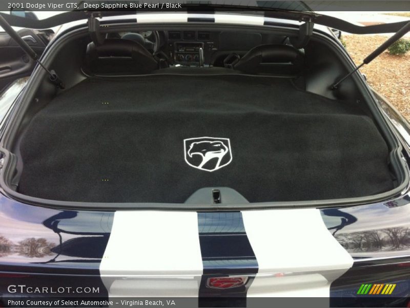 Deep Sapphire Blue Pearl / Black 2001 Dodge Viper GTS