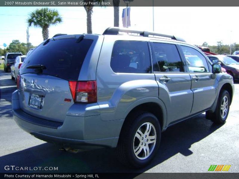 Satin Meisai Gray Pearl / Black 2007 Mitsubishi Endeavor SE