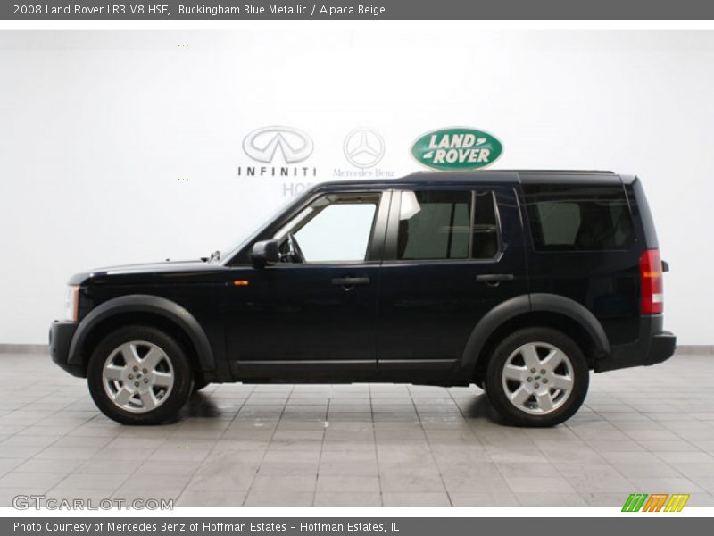 Buckingham Blue Metallic / Alpaca Beige 2008 Land Rover LR3 V8 HSE