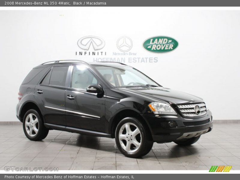 Black / Macadamia 2008 Mercedes-Benz ML 350 4Matic