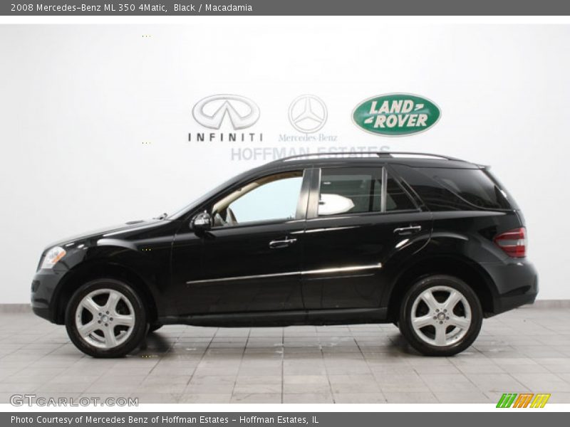 Black / Macadamia 2008 Mercedes-Benz ML 350 4Matic