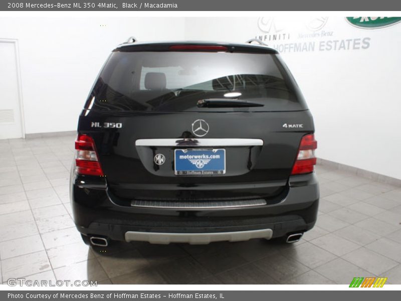 Black / Macadamia 2008 Mercedes-Benz ML 350 4Matic