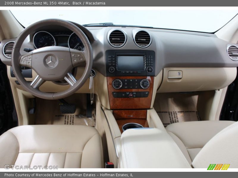 Black / Macadamia 2008 Mercedes-Benz ML 350 4Matic