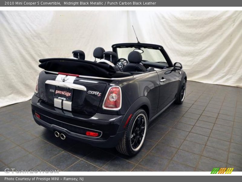 Midnight Black Metallic / Punch Carbon Black Leather 2010 Mini Cooper S Convertible