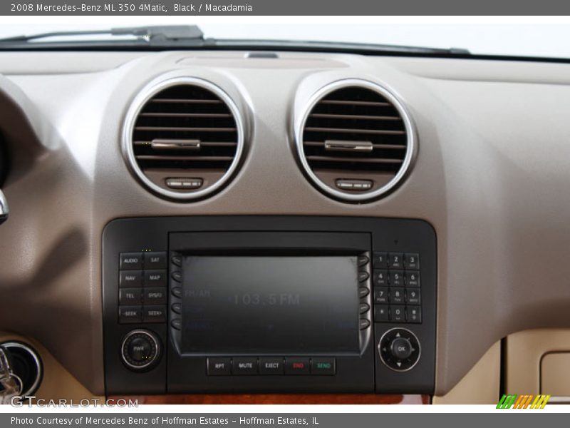 Black / Macadamia 2008 Mercedes-Benz ML 350 4Matic