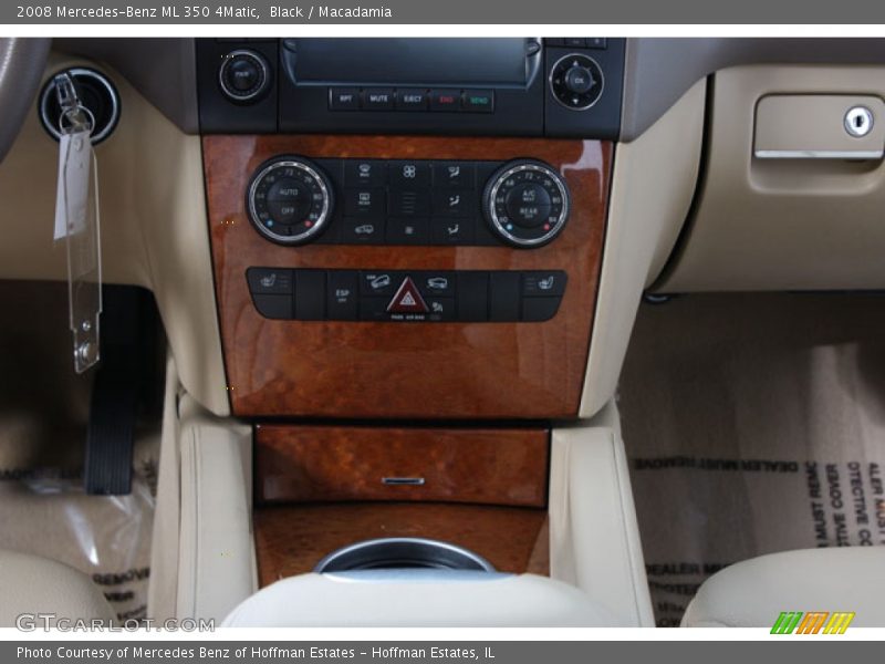 Black / Macadamia 2008 Mercedes-Benz ML 350 4Matic