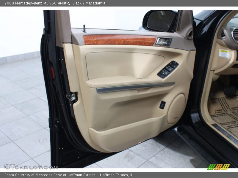 Black / Macadamia 2008 Mercedes-Benz ML 350 4Matic