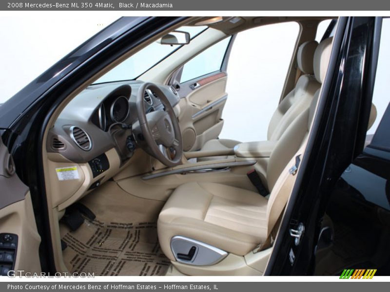 Black / Macadamia 2008 Mercedes-Benz ML 350 4Matic
