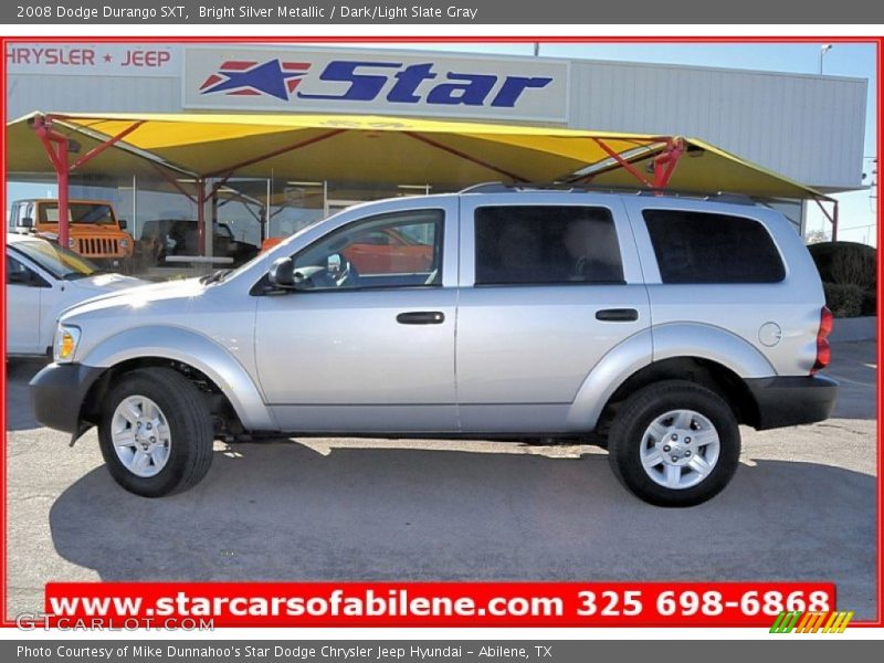 Bright Silver Metallic / Dark/Light Slate Gray 2008 Dodge Durango SXT