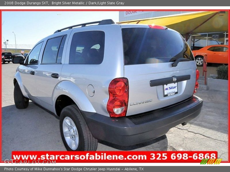 Bright Silver Metallic / Dark/Light Slate Gray 2008 Dodge Durango SXT