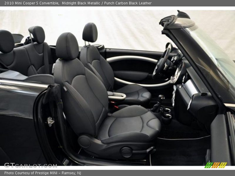 Midnight Black Metallic / Punch Carbon Black Leather 2010 Mini Cooper S Convertible