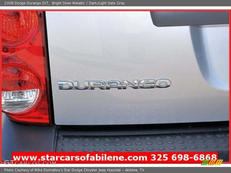 Bright Silver Metallic / Dark/Light Slate Gray 2008 Dodge Durango SXT