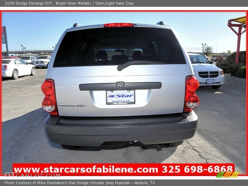 Bright Silver Metallic / Dark/Light Slate Gray 2008 Dodge Durango SXT