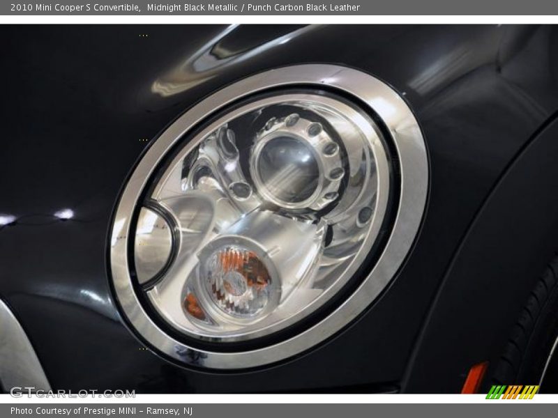 Midnight Black Metallic / Punch Carbon Black Leather 2010 Mini Cooper S Convertible
