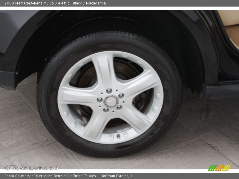 Black / Macadamia 2008 Mercedes-Benz ML 350 4Matic