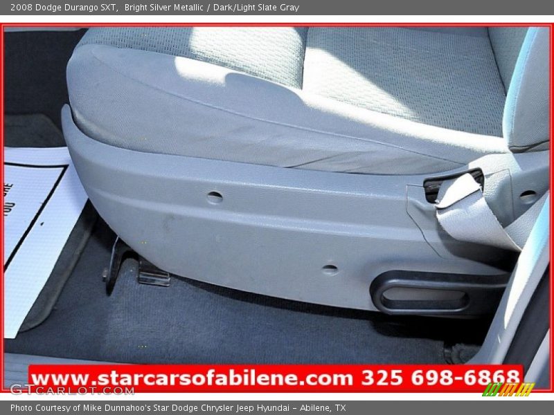 Bright Silver Metallic / Dark/Light Slate Gray 2008 Dodge Durango SXT