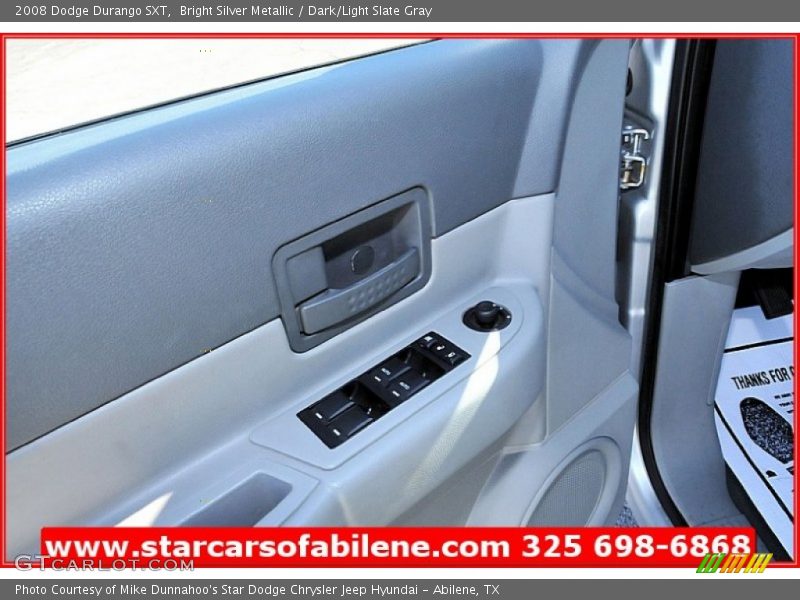 Bright Silver Metallic / Dark/Light Slate Gray 2008 Dodge Durango SXT