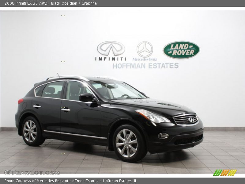 Black Obsidian / Graphite 2008 Infiniti EX 35 AWD