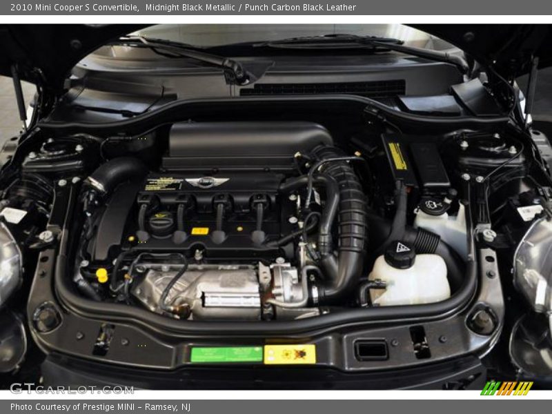 Midnight Black Metallic / Punch Carbon Black Leather 2010 Mini Cooper S Convertible