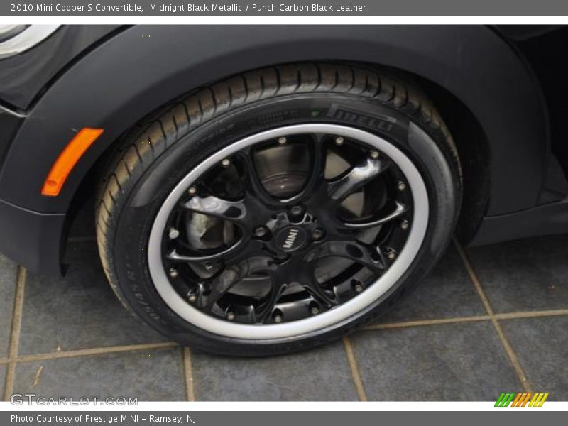 Midnight Black Metallic / Punch Carbon Black Leather 2010 Mini Cooper S Convertible