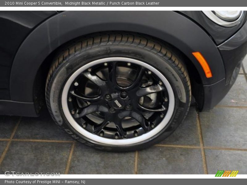 Midnight Black Metallic / Punch Carbon Black Leather 2010 Mini Cooper S Convertible