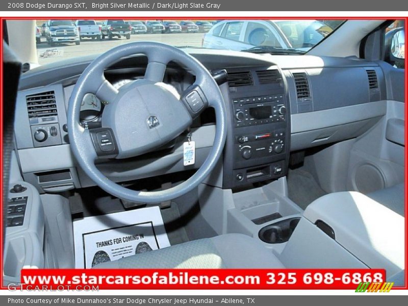 Bright Silver Metallic / Dark/Light Slate Gray 2008 Dodge Durango SXT
