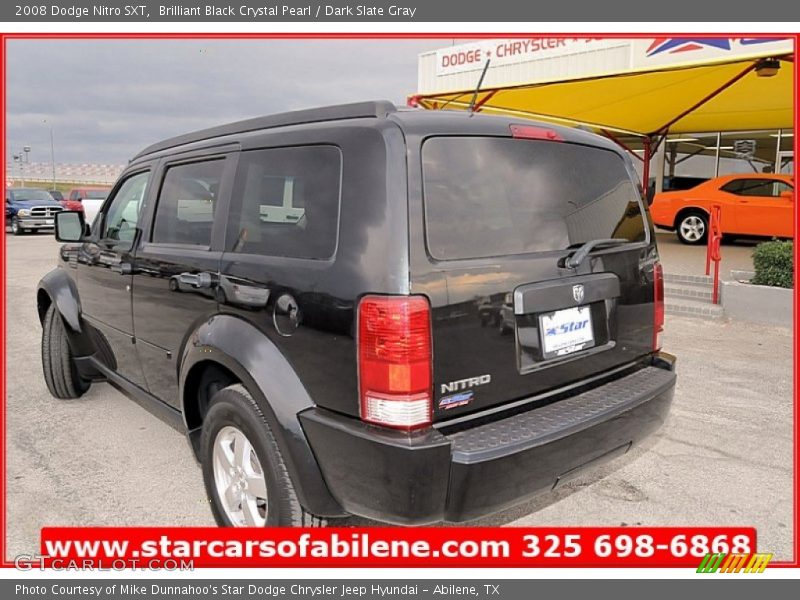 Brilliant Black Crystal Pearl / Dark Slate Gray 2008 Dodge Nitro SXT