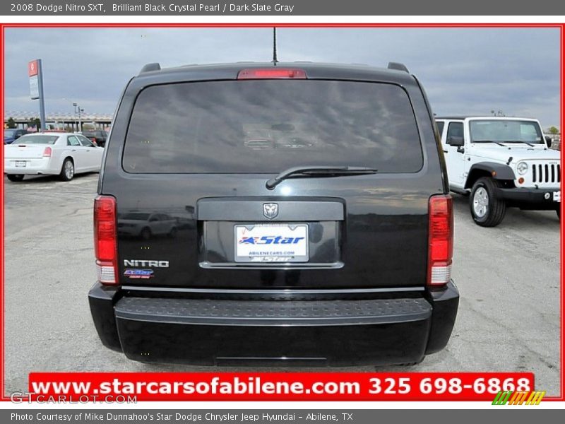 Brilliant Black Crystal Pearl / Dark Slate Gray 2008 Dodge Nitro SXT