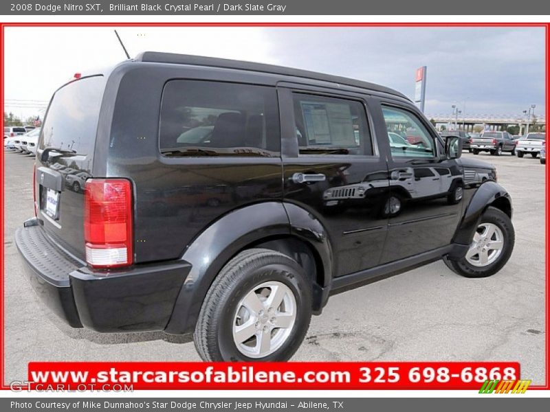 Brilliant Black Crystal Pearl / Dark Slate Gray 2008 Dodge Nitro SXT