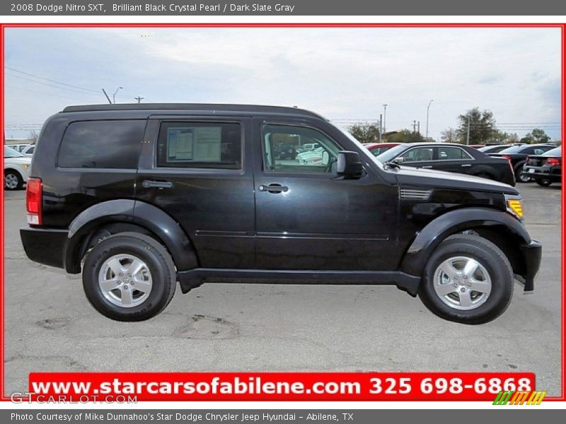 Brilliant Black Crystal Pearl / Dark Slate Gray 2008 Dodge Nitro SXT