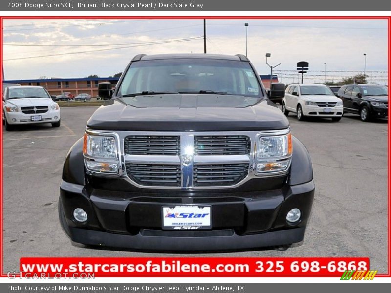Brilliant Black Crystal Pearl / Dark Slate Gray 2008 Dodge Nitro SXT