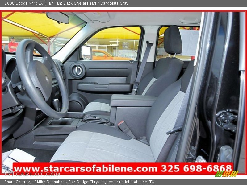 Brilliant Black Crystal Pearl / Dark Slate Gray 2008 Dodge Nitro SXT
